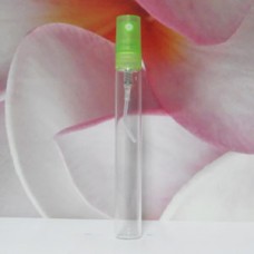 Tube Glass 8 ml Clear with PE Sprayer: GREEN